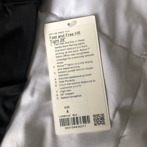 Lululemon Fast and Free Leggings - Picture 3 of 6